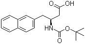Boc-(S)-3-Amino-4-(2-naphthyl)butyric acid molecular structure (CAS 219297-11-7)
