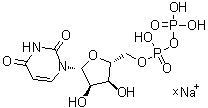 structure of CAS# 21931-53-3, Uridine 5'-(trihydrogen pyrophosphate) sodium salt;UDP-sodium salt