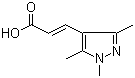 1,3,5-Trimethylpyrazole-4-acrylic acid molecular structure (CAS 21937-88-2)