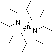 四(二乙氨基)锡分子结构 (CAS 21941-96-8)