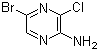 (5-Bromo-3-chloropyrazin-2-yl)amine molecular structure (CAS 21943-13-5)
