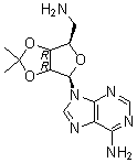结构式 CAS# 21950-36-7, 5'-氨基-5'-脱氧-2',3'-O-异丙叉腺苷