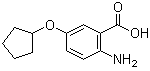 2-Amino-5-(cyclopentyloxy)benzoic acid molecular structure (CAS 219527-53-4)