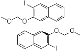 (1S)-3,3'-二碘-2,2'-二(甲氧基甲氧基)-1,1'-联萘分子结构 (CAS 219583-87-6)