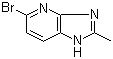 5-Bromo-2-methyl-1H-imidazo[4,5-b]pyridine molecular structure (CAS 219762-28-4)