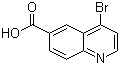 structure of CAS# 219763-87-8, 4-Bromoquinoline-6-carboxylic acid