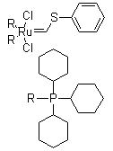 [(苯硫基)亚甲基]双(三环己基膦)二氯化钌分子结构 (CAS 219770-99-7)