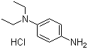 structure of CAS# 2198-58-5, N,N-Diethyl-1,4-benzenediamine monohydrochloride;N,N-Diethyl-p-phenylenediamine monohydrochloride; CD 1; CD 1 (amine); N,N-Diethyl-p-phenylenediamine hydrochloride