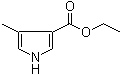 结构式 CAS# 2199-49-7, 4-甲基-3-吡咯羧酸乙酯