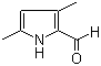 结构式 CAS# 2199-58-8, 3,5-二甲基-2-吡咯甲醛
