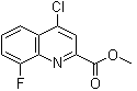 4-Chloro-8-fluoro-2-quinolinecarboxylic acid methyl ester molecular structure (CAS 219949-90-3)
