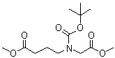 4-[[(1,1-Dimethylethoxy)carbonyl](2-methoxy-2-oxoethyl)amino]butanoic acid methyl ester molecular structure (CAS 220223-44-9)