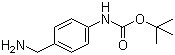 结构式 CAS# 220298-96-4, 4-氨甲基-N-Boc-苯胺; 4-叔丁氧羰基氨基苄胺; N-[4-(氨甲基)苯基]氨基甲酸叔丁酯