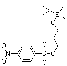 4-Nitro-benzenesulfonic acid 3-[[(1,1-dimethylethyl)dimethylsilyl]oxy]propyl ester molecular structure (CAS 220299-14-9)