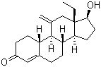 (17beta)-13-Ethyl-17-hydroxy-11-methylenegon-4-en-3-one molecular structure (CAS 220332-82-1)