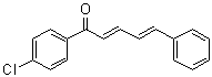 1-(4-氯苯基)-5-苯基-2,4-戊二烯-1-酮分子结构 (CAS 2204-33-3)