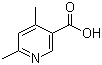 4,6-Dimethylnicotinic acid molecular structure (CAS 22047-86-5)