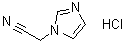 1H-Imidazole-1-acetonitrile monohydrochloride molecular structure (CAS 220476-15-3)