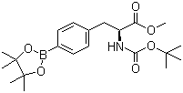 structure of CAS# 220587-29-1, Methyl (2S)-2-[(tert-butoxycarbonyl)amino]-3-[4-(4,4,5,5-tetramethyl-1,3,2-dioxaborolan-2-yl)phenyl]propanoate