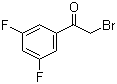 结构式 CAS# 220607-75-0, 2-溴-1-(3,5-二氟苯基)乙酮