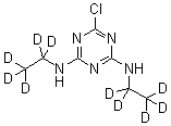 structure of CAS# 220621-39-6, Simazine-d<sub>10</sub>
