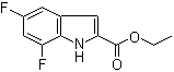 5,7-Difluoro-1H-indole-2-carboxylic acid ethyl ester molecular structure (CAS 220679-10-7)