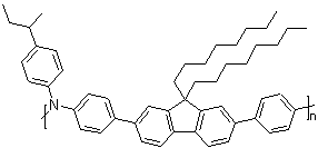 Poly(9,9-dioctylfluorene-co-N-(4-butylphenyl)diphenylamine) molecular structure (CAS 220797-16-0)