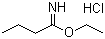 structure of CAS# 2208-08-4, Ethyl butyrimidate hydrochloride