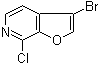 3-溴-7-氯-呋喃并[2,3-c]吡啶分子结构 (CAS 220939-70-8)