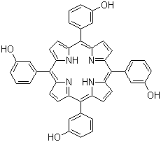 5,10,15,20-四(3-羟基苯基)卟啉分子结构 (CAS 22112-79-4)