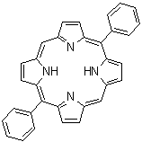 结构式 CAS# 22112-89-6, 5,15-二苯基-21H,23H-卟吩