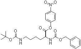 N6-[叔丁氧羰基]-N2-[苄氧羰基]-L-赖氨酸 4-硝基苯基酯分子结构 (CAS 2212-69-3)