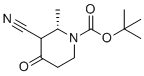 structure of CAS# 2212021-56-0, (2S)-tert-Butyl 3-cyano-2-methyl-4-oxopiperidine-1-carboxylate;tert-butyl (2S)-3-cyano-2-methyl-4-oxopiperidine-1-carboxylate