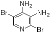 structure of CAS# 221241-11-8, 2,5-Dibromopyridine-3,4-diamine;3,4-Diamino-2,5-dibromopyridine