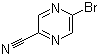 结构式 CAS# 221295-04-1, 2-溴-5-氰基吡嗪