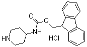 结构式 CAS# 221352-86-9, 4-哌啶氨基甲酸 9H-芴-9-基甲酯单盐酸盐