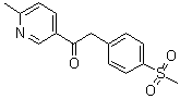 1-(6-Methylpyridin-3-yl)-2-[4-(methylsulfonyl)phenyl]ethanone molecular structure (CAS 221615-75-4)