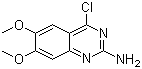 结构式 CAS# 221698-39-1, 4-氯-6,7-二甲氧基-2-喹唑啉胺