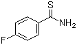 structure of CAS# 22179-72-2, 4-Fluorothiobenzamide