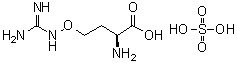 structure of CAS# 2219-31-0, L-Canavanine sulfate;O-[(Aminoiminomethyl)amino]-L-homoserine sulfate (1:1)