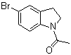 1-(5-Bromo-2,3-dihydro-1H-indol-1-yl)ethanone molecular structure (CAS 22190-38-1)