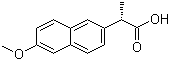 structure of CAS# 22204-53-1, Naproxen;(+)-2-(6-Methoxy-2-naphthyl)-propionic acid; (S)-6-Methoxy-alpha-methyl-2-naphthaleneacetic acid