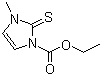 structure of CAS# 22232-54-8, Carbimazole;Ethyl 3-methyl-2-thionoimidazoline-1-carboxylate; Ethyl 3-methyl-2-thioxo-2,3-dihydro-1H-imidazole-1-carboxylate