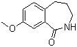 structure of CAS# 22246-71-5, 8-Methoxy-2,3,4,5-tetrahydrobenzo[c]azepin-1-one