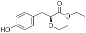 (S)-2-乙氧基-3-(4-羟基苯基)丙酸乙酯分子结构 (CAS 222555-06-8)