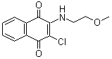2-Chloro-3-[(2-methoxyethyl)amino]-1,4-naphthoquinone molecular structure (CAS 22272-22-6)