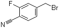 structure of CAS# 222978-03-2, 4-Cyano-3-fluorobenzyl bromide;4-(Bromomethyl)-2-fluorobenzonitrile