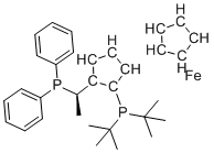 结构式 CAS# 223120-71-6, (1SP)-1-[双(1,1-二甲基乙基)膦基]-2-[(1R)-1-(二苯基膦基)乙基]二茂铁