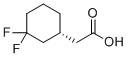 (R)-2-(3,3-Difluorocyclohexyl)acetic acid molecular structure (CAS 2231664-80-3)