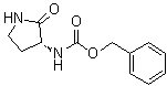 结构式 CAS# 223407-18-9, [(3R)-2-氧代-3-吡咯烷基]氨基甲酸苄酯